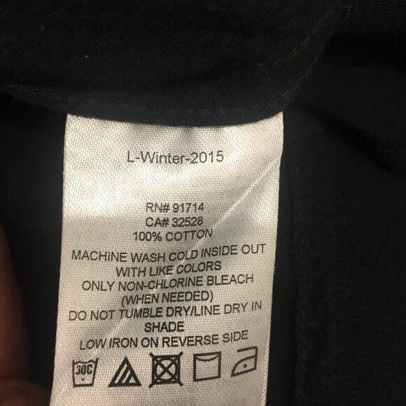 ARMANI EXCHANGE 2015 Black Textured Hidden Buttons Pocket Slim Shirt Men's Small - Picture 9 of 9